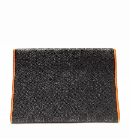 1990s GUCCI GG INTERLOCKING MONOGRAM TAN PASSPORT WALLET