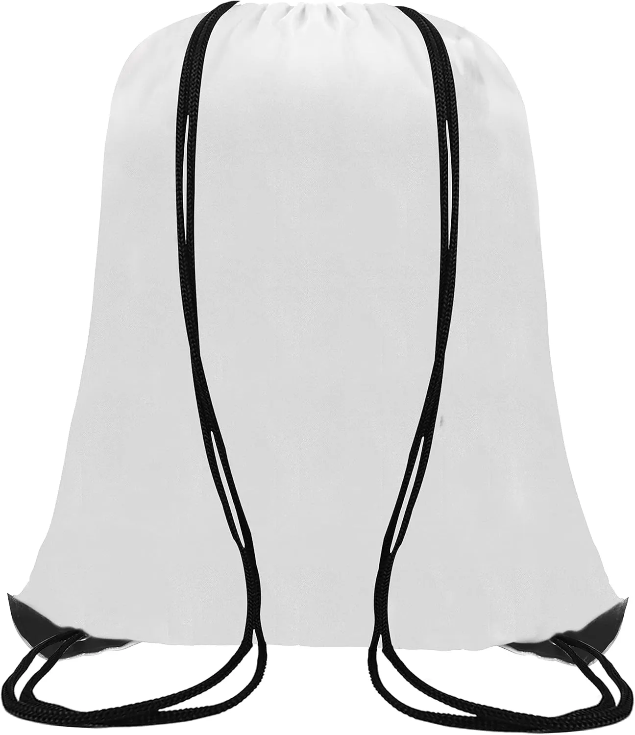 60 Pieces Drawstring Backpack Bags Sports Sackpack Bulk Cinch Gym Bag For Women Men Outdoor Sports BackpackWhite