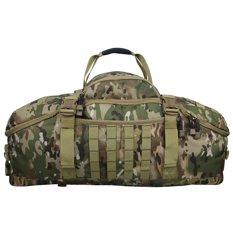 80L Large Tactical Duffel Bag - 3 Way Backpack, Crossbody, Handbag for Outdoor Travel