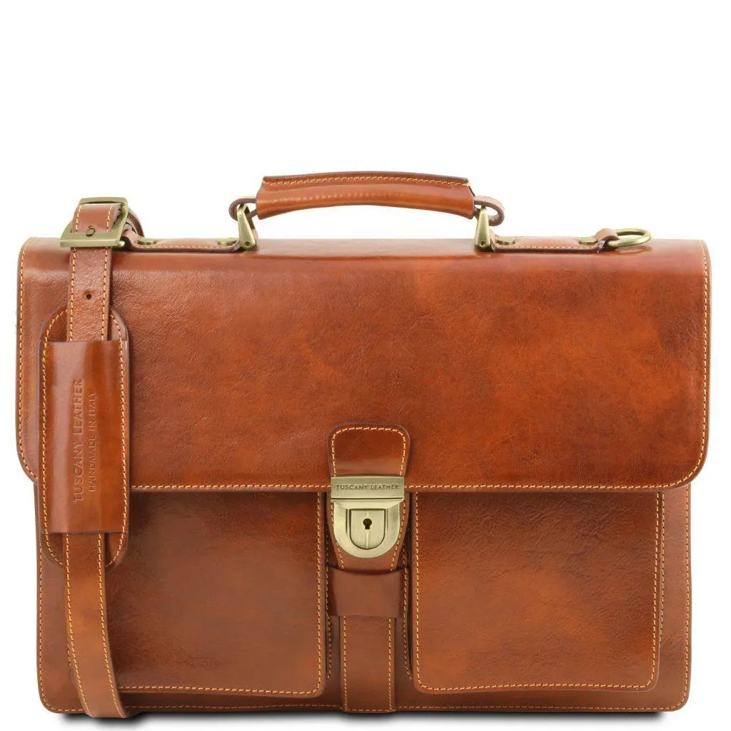 Assisi - Leather briefcase 3 compartments | TL141825
