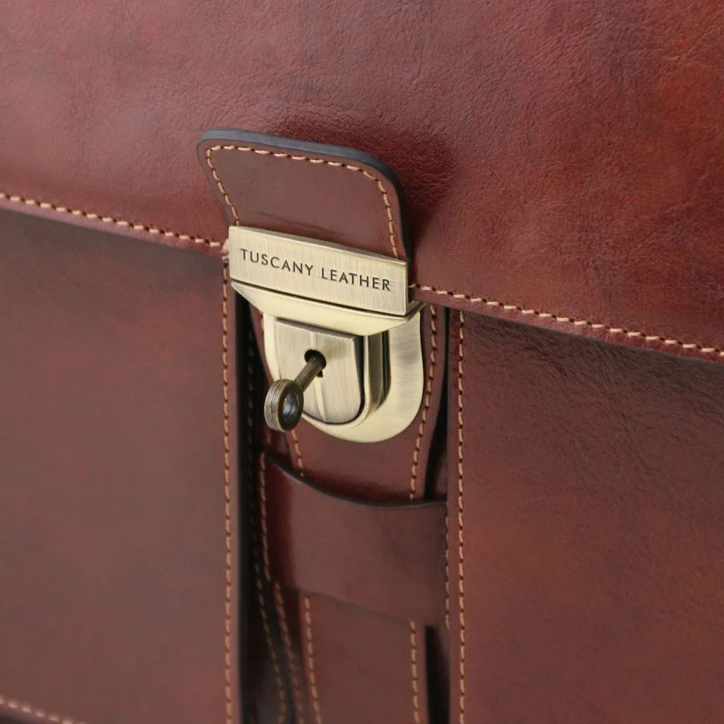 Assisi - Leather briefcase 3 compartments | TL141825
