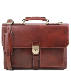 Assisi - Leather briefcase 3 compartments | TL141825