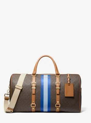 Bedford Travel Extra-Large Logo Stripe Weekender Bag