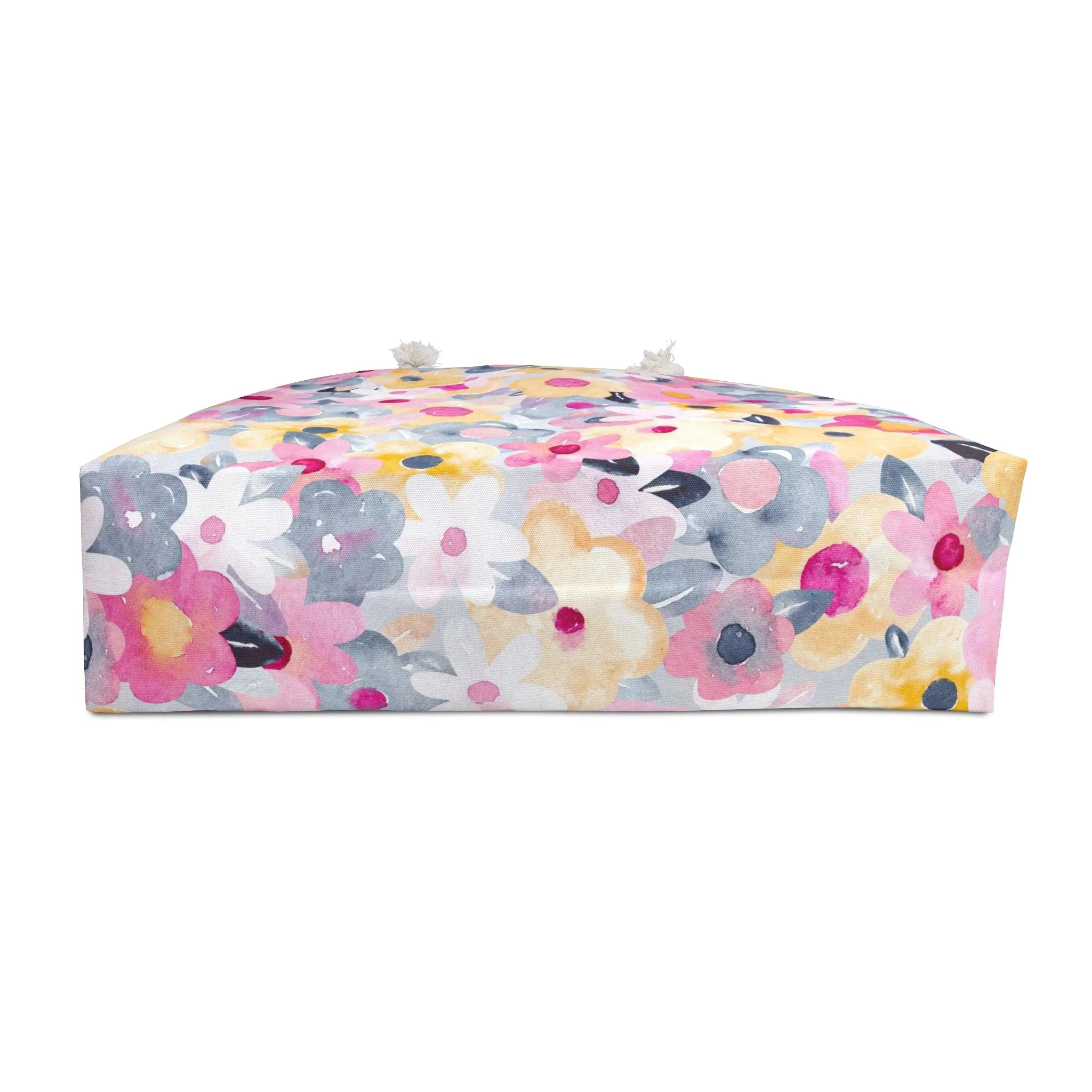 Blossom Elegance Travel Duffel Bag - Sophisticated Weekend Companion