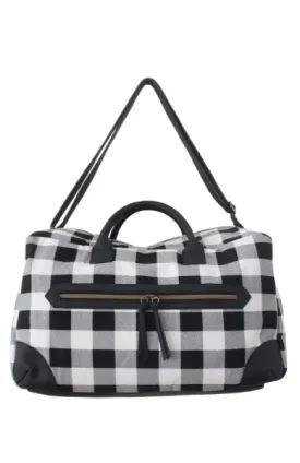Buffalo Plaid Weekender in Black & White