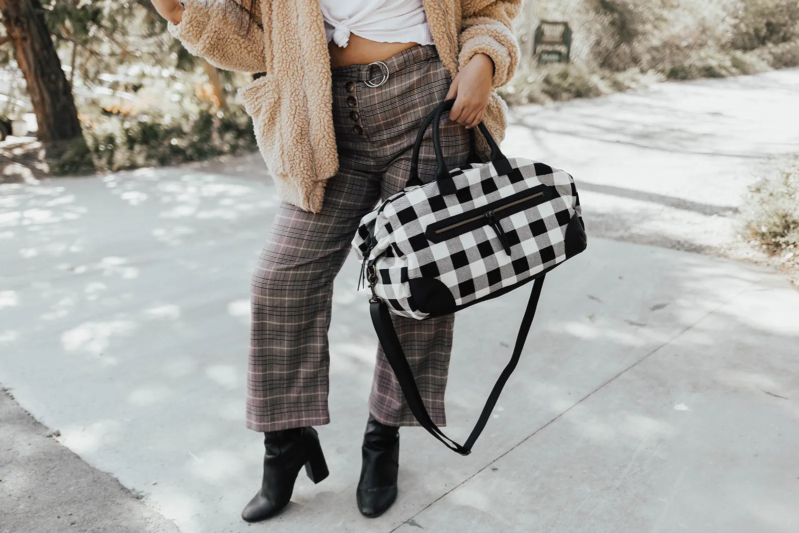 Buffalo Plaid Weekender in Black & White
