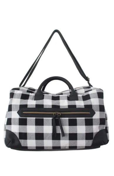 Buffalo Plaid Weekender in Black & White