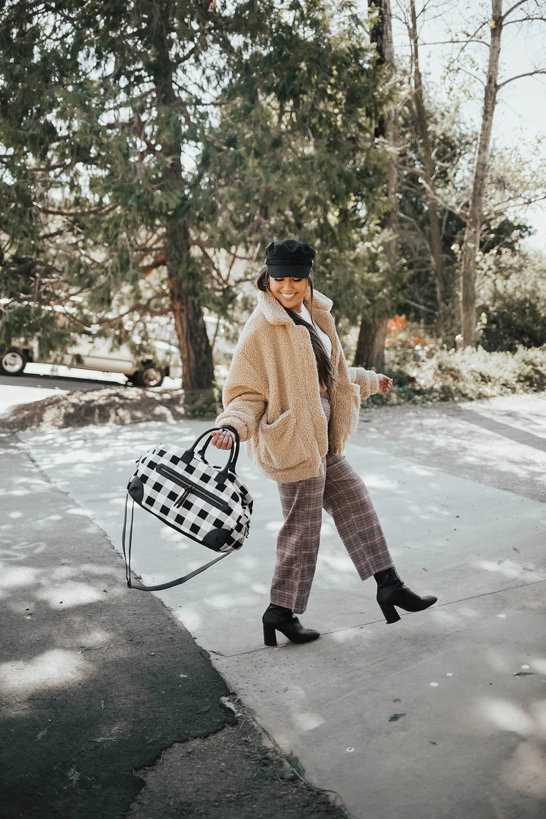 Buffalo Plaid Weekender in Black & White