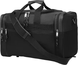 BuyAgain Duffle Bag, 17" Travel Carry On Sport Overnight Weekender Duffel Gym Bag with Adjustable Strap For Men Or Women