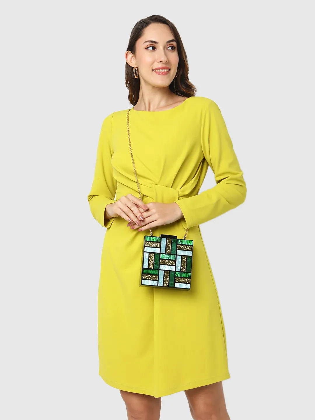 Caprese Grazia Clutch Small Green