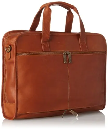 Claire Chase Professional Computer Briefcase, Saddle, One Size