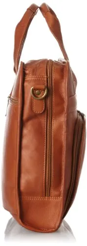 Claire Chase Professional Computer Briefcase, Saddle, One Size