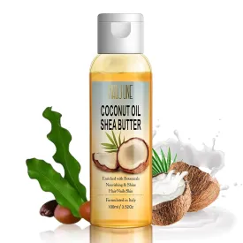 Coconut Oil Hair Oil for Frizzy Hair, Moisturizing Hair Serum, Daily Hair Care Heat Protectant Vitamins Oil Infused Rosemary Shea Butter Coconut Oil For Frizzy,Dry,Unmanageable hair