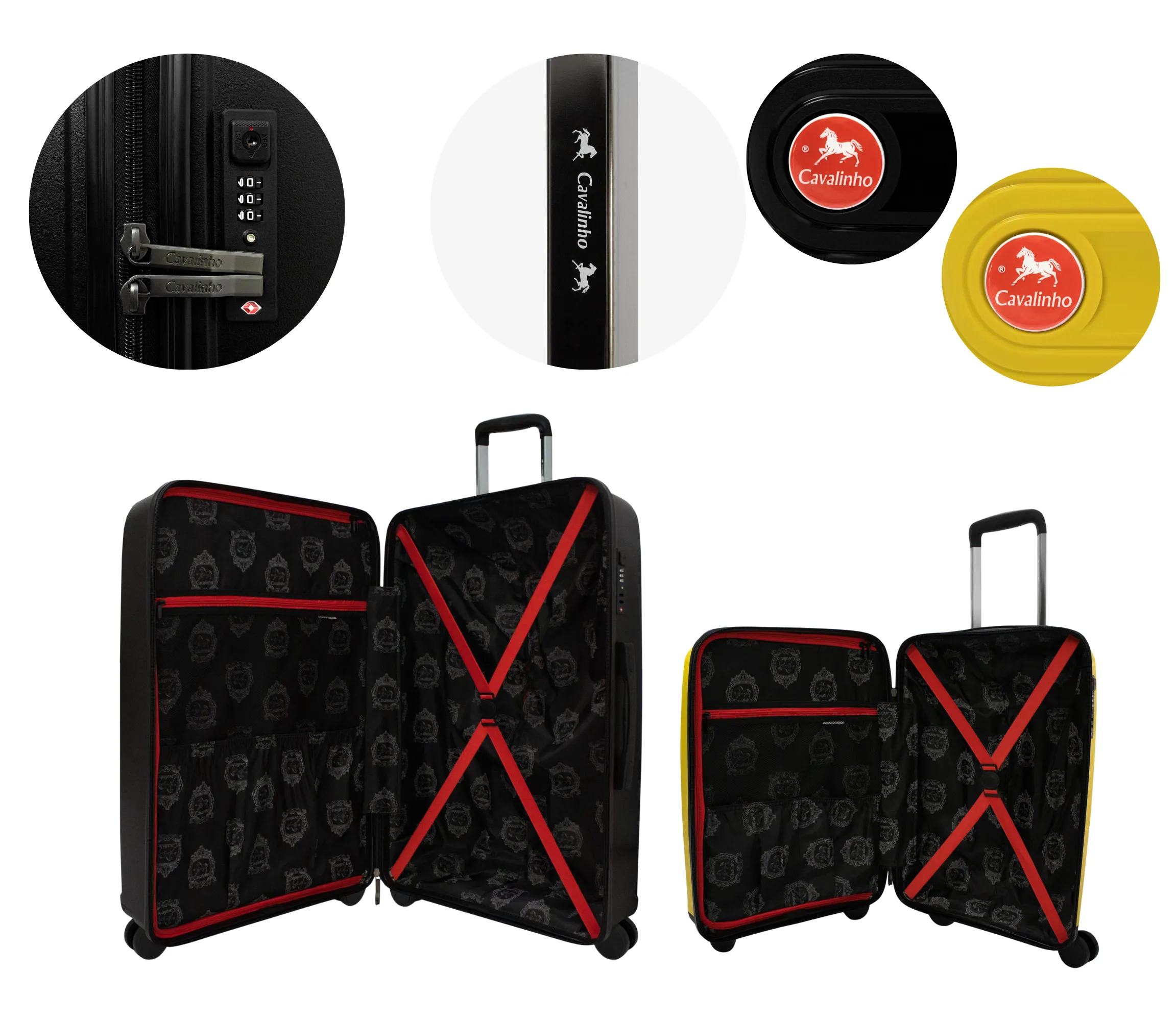 Colorful 2 Piece Luggage Set (19" & 28")