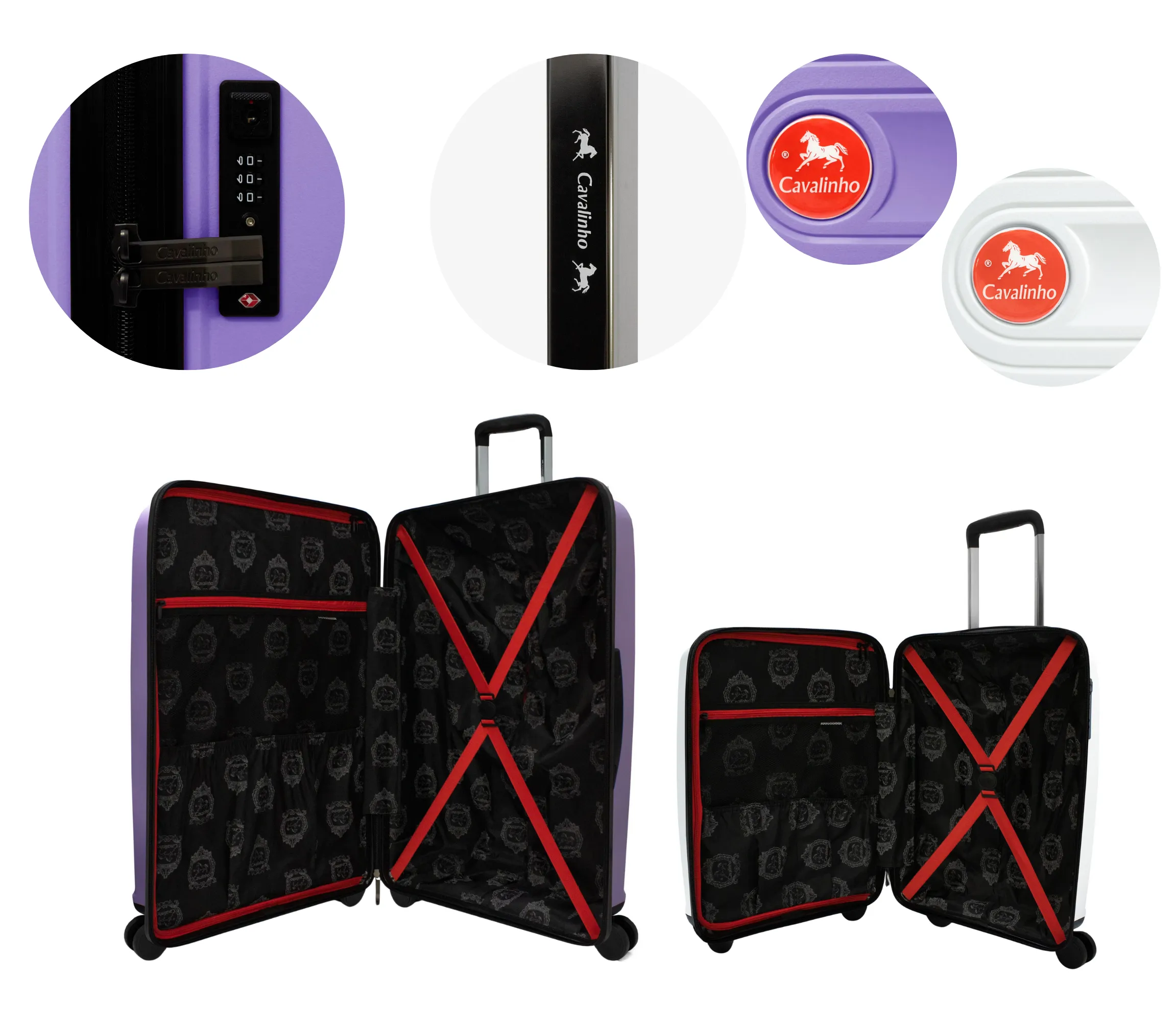 Colorful 2 Piece Luggage Set (19" & 28")