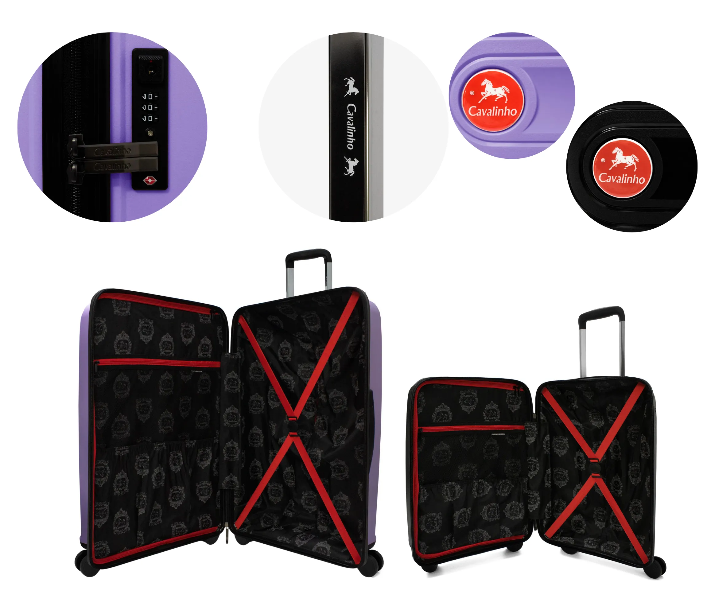 Colorful 2 Piece Luggage Set (19" & 28")