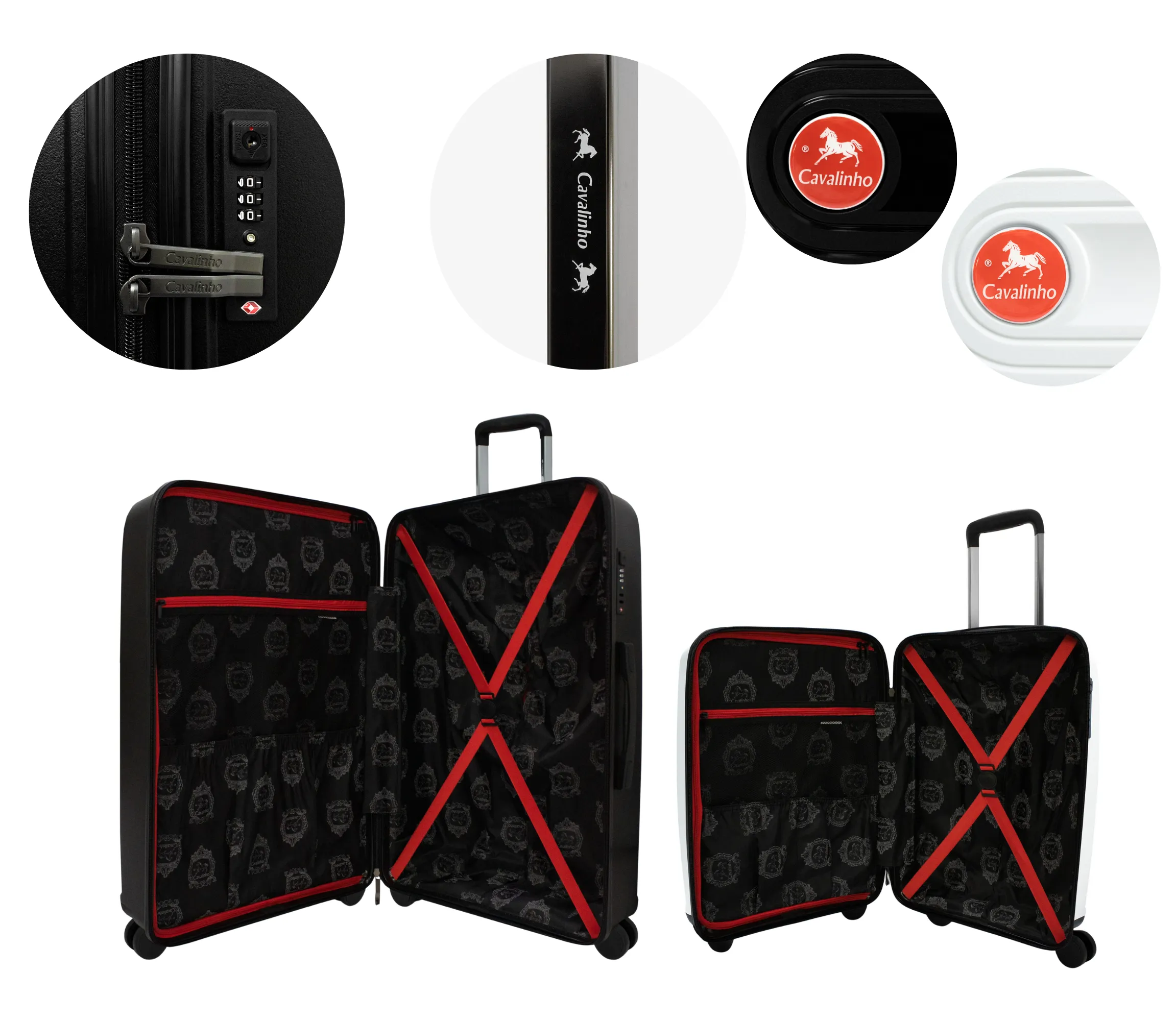 Colorful 2 Piece Luggage Set (19" & 28")