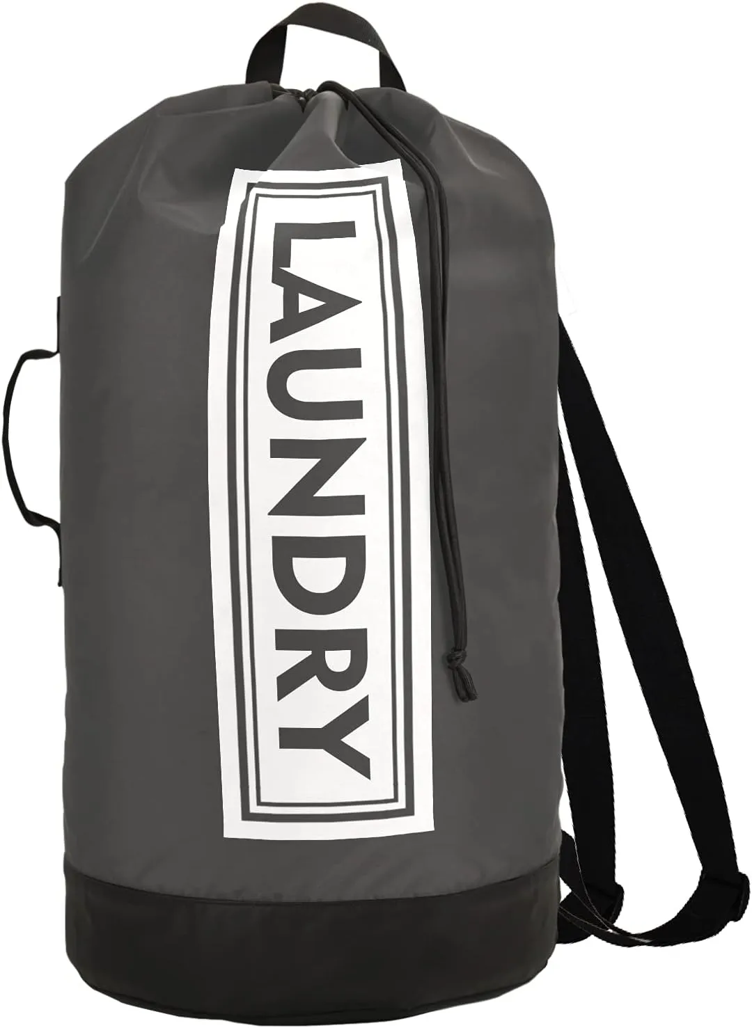 Dark Grey Laundry Backpack Large Heavy Duty Laundry Bag for College Students Laundry bag with Shoulder Straps Dirty Clothes Organizer for Traveling Waterproof