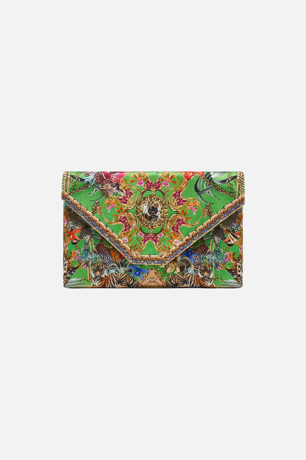 ENVELOPE CLUTCH CURIOUS AND CURIOUSER