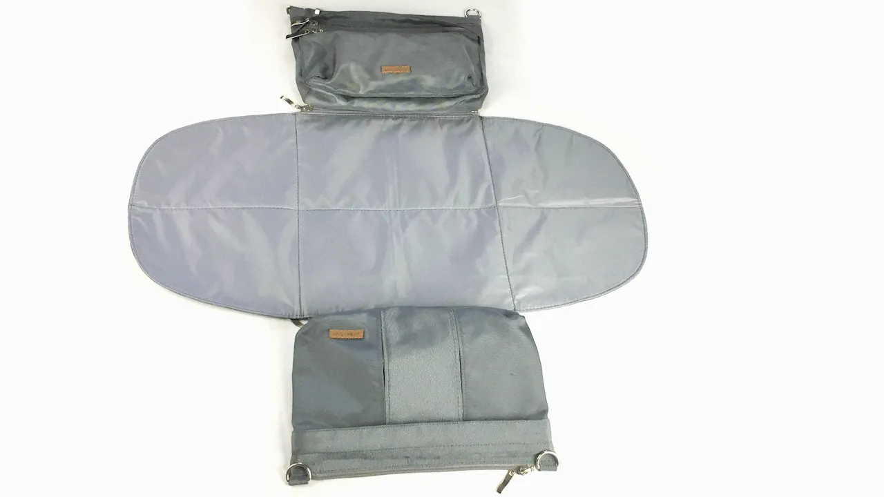 Full Convertible Set Diaper Bag with Tote in Nylon | Gray