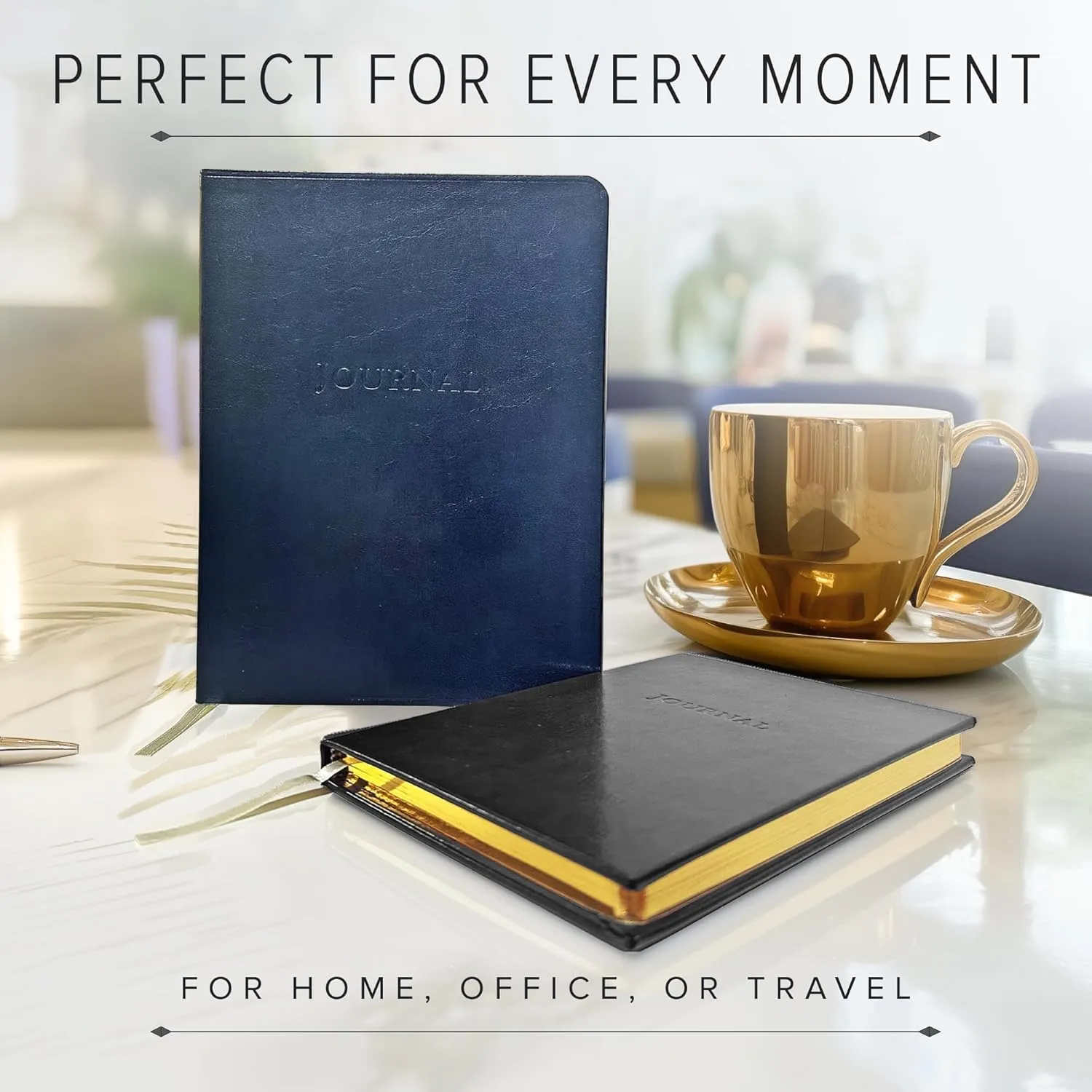Gallery Leather Journal Notebook - 192 Pages, Softcover, for Men and Women, for Writing, Work & Travel, Handcrafted - Acadia Black - 9.75 x 7.5", Large Lined