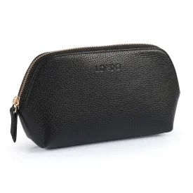 Genuine Leather Makeup Bag  Cosmetic Pouch, Travel Organizer, Toiletry Clutch for Women, Stylish & Durable Storage for Essentials