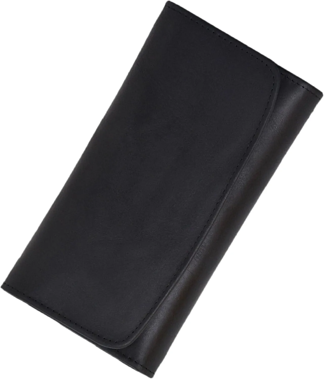 Genuine Leather Wallets for Women 2024 RFID Blocking Ladies Large Trifold Slim Clutch Black Wallet for Women - 13 Card Slots, 4 Cash Slots - Fits iPhone 14