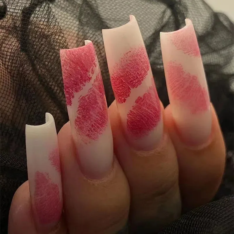 Glamorous Rhinestone-Studded Press-On Nails