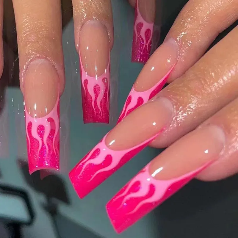 Glamorous Rhinestone-Studded Press-On Nails
