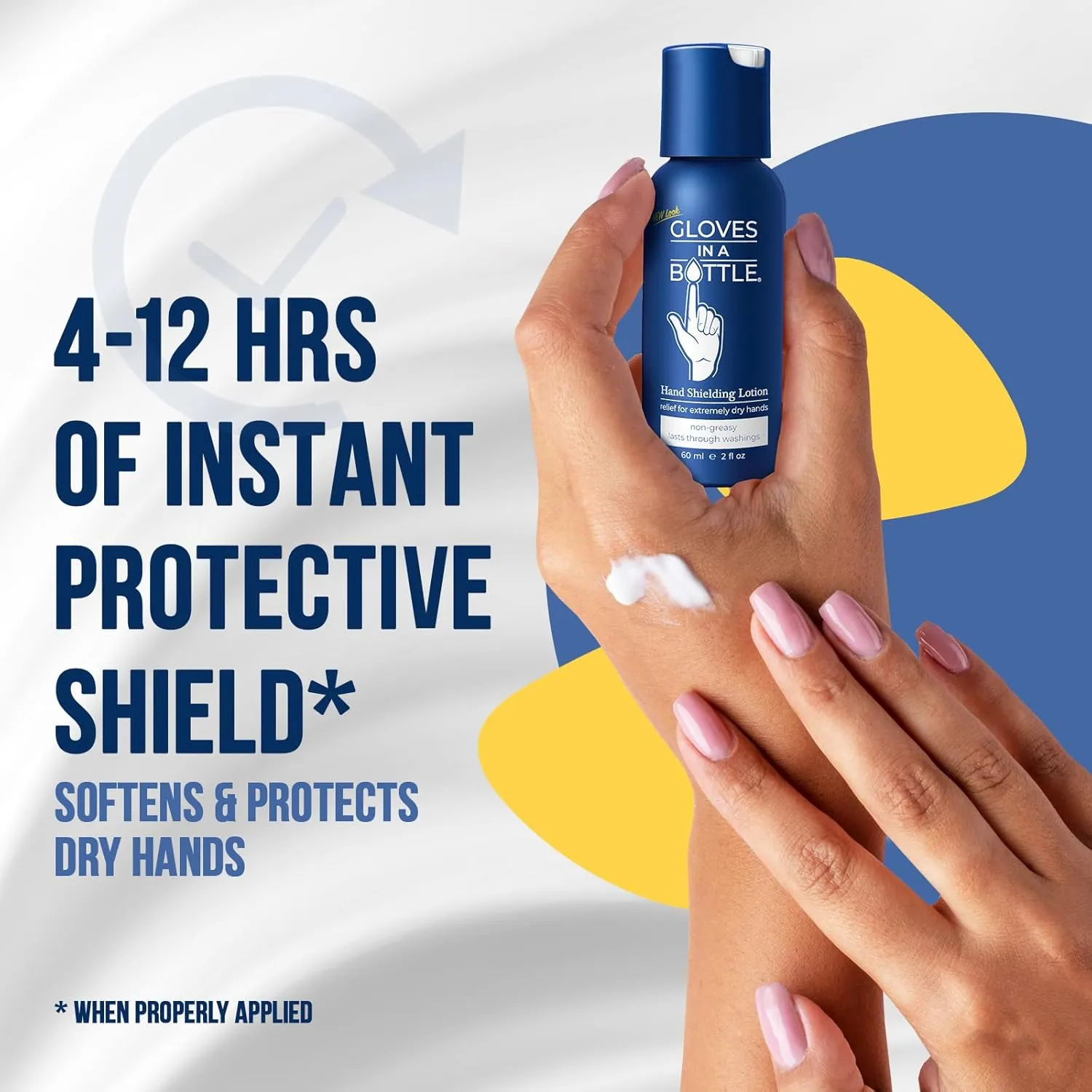 Gloves In A Bottle Hand Lotion for Nurses  Best Travel Hand Cream for Dry, Cracked Hands, Eczema & Psoriasis Relief  Silicone Glove Hand Lotion for Healthcare Workers  2 oz