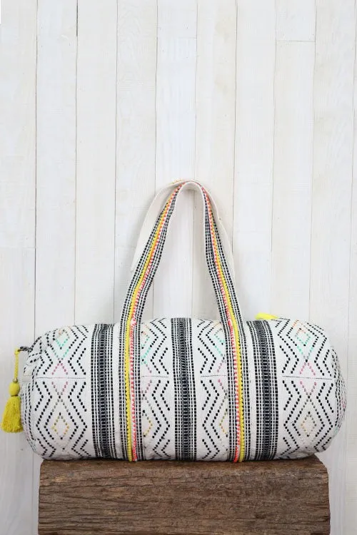 Jacquard Diamond Duffel Bag