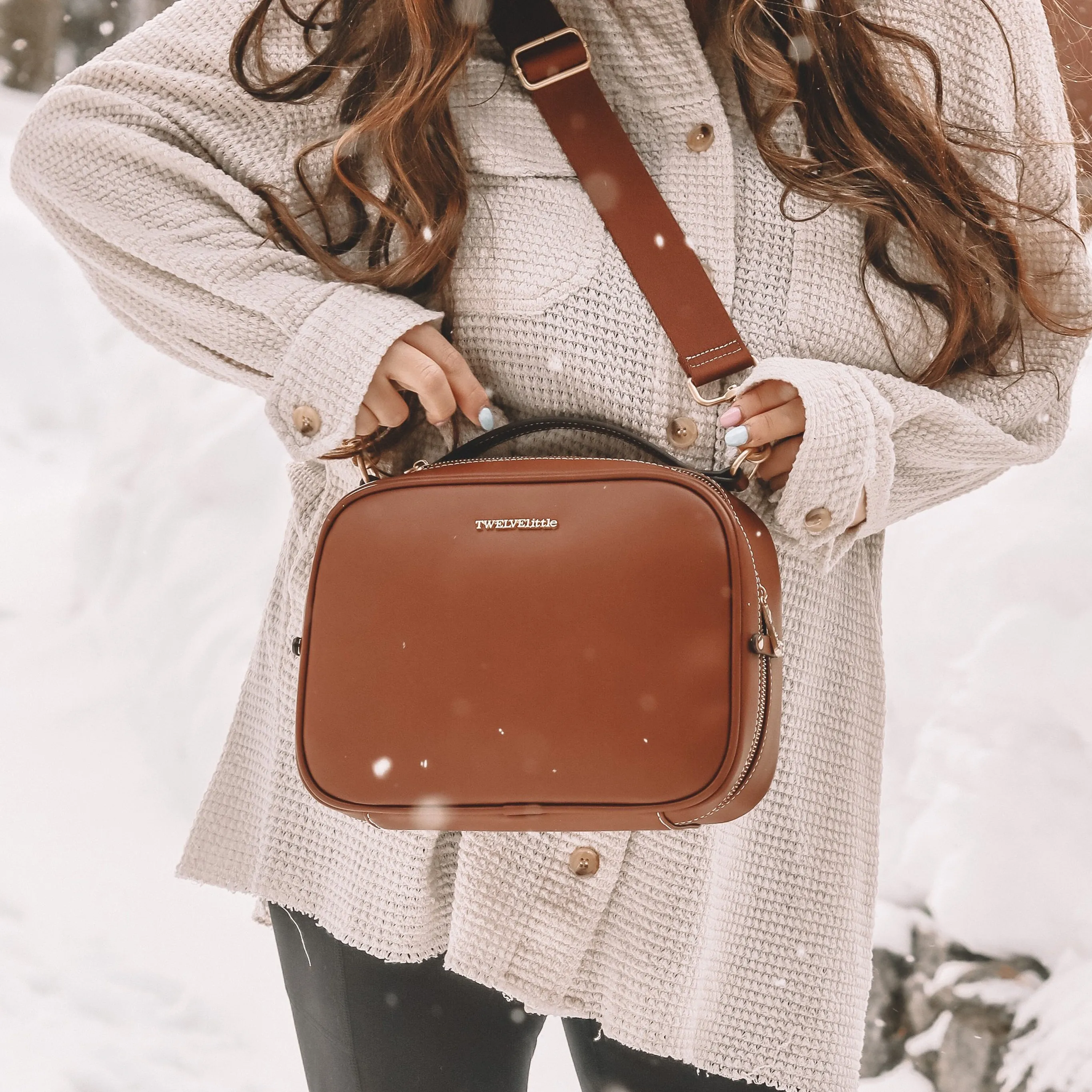 Luxe Diaper Clutch in Toffee