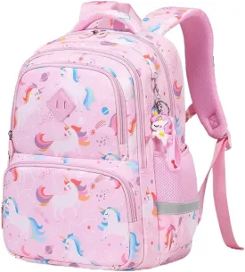 MATMO Kids Backpack Boys Girls Backpack Student School Bag Children Bookbag Daypack (Pink)