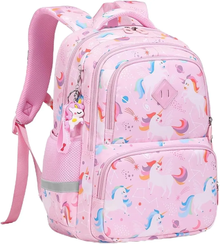 MATMO Kids Backpack Boys Girls Backpack Student School Bag Children Bookbag Daypack (Pink)