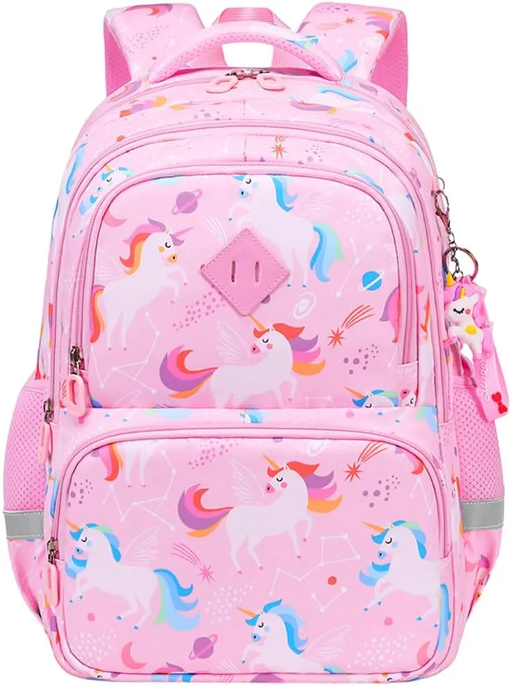 MATMO Kids Backpack Boys Girls Backpack Student School Bag Children Bookbag Daypack (Pink)