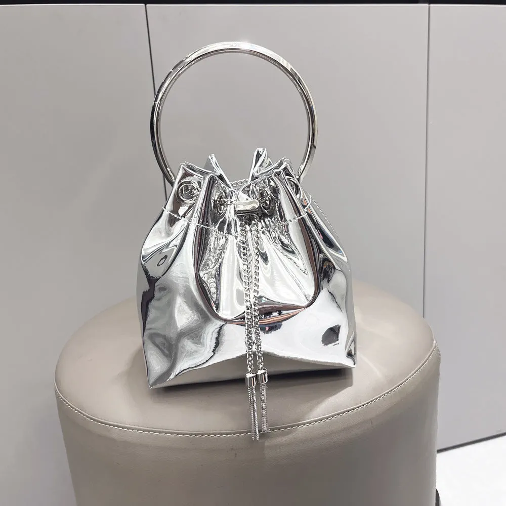 Metallic Glam: Women's Chain Clutch Bag
