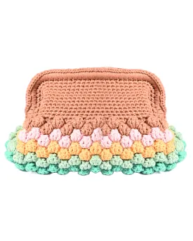 Multicolor Popcorn Clutch Bag