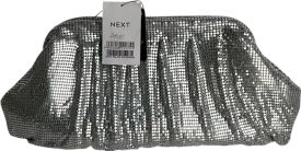 Next Metallic Chainmail Clutch Bag One Size