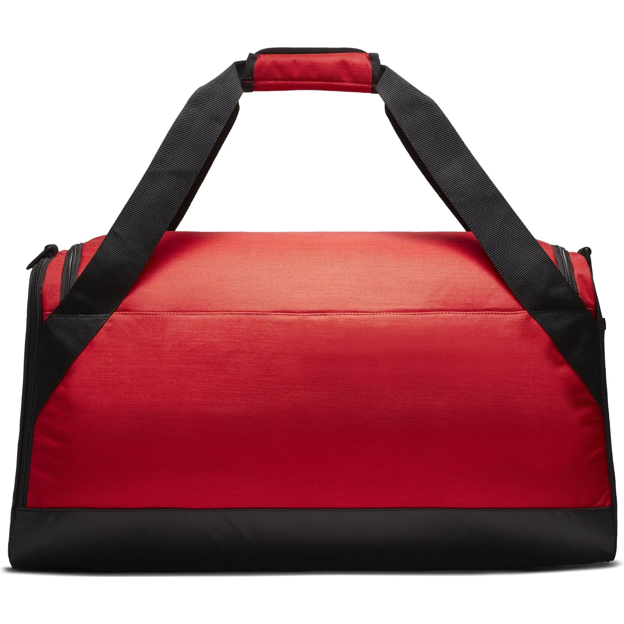 Nike Brasilia Training Duffel Bag, Versatile Bag with Padded Strap and Mesh Exterior Pocket, Medium, University Red/Black/White