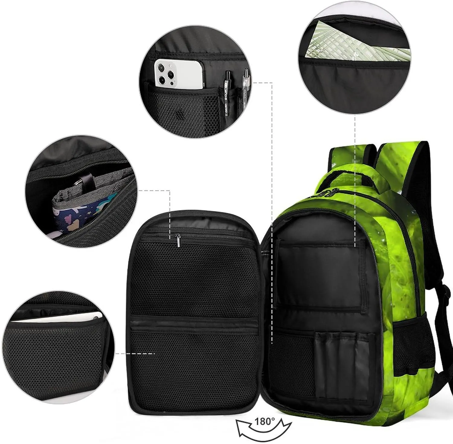 Pickles Pickle Backpack Large Capacity Lightweight Backpack Laptop Backpack For Unisex