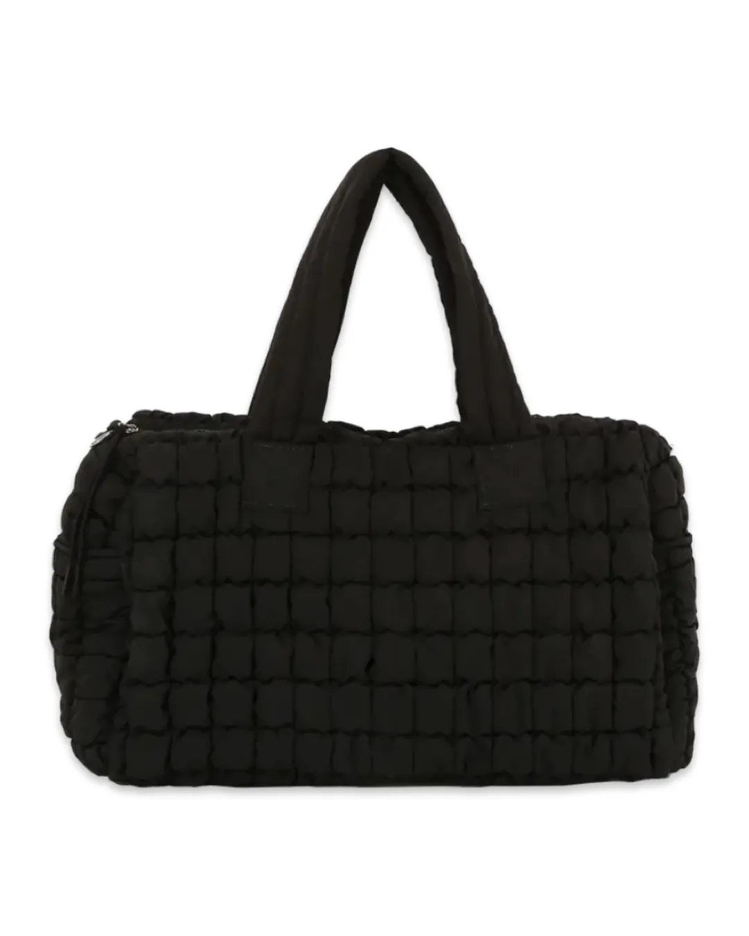 Quilted Weekender in Black