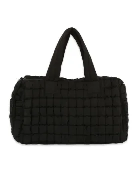 Quilted Weekender in Black