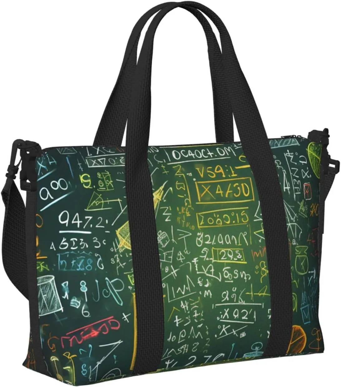 Sports Gym Bag for Women Men Travel Duffel Bag Tote Weekender Bag Carry on Overnight Bag for Travel Swimming Fitness Workout Sports Math question Duffle Bag