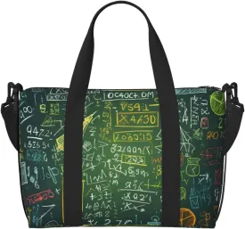 Sports Gym Bag for Women Men Travel Duffel Bag Tote Weekender Bag Carry on Overnight Bag for Travel Swimming Fitness Workout Sports Math question Duffle Bag