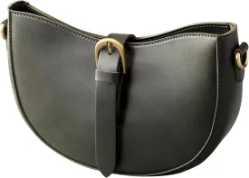 SUNLIGHT LEAVES Vintage Vegan Leather Shoulder Crescent Bag Women Retro Lunar Purse Hobo Satchel Under Arm Purse Lady Handbag
