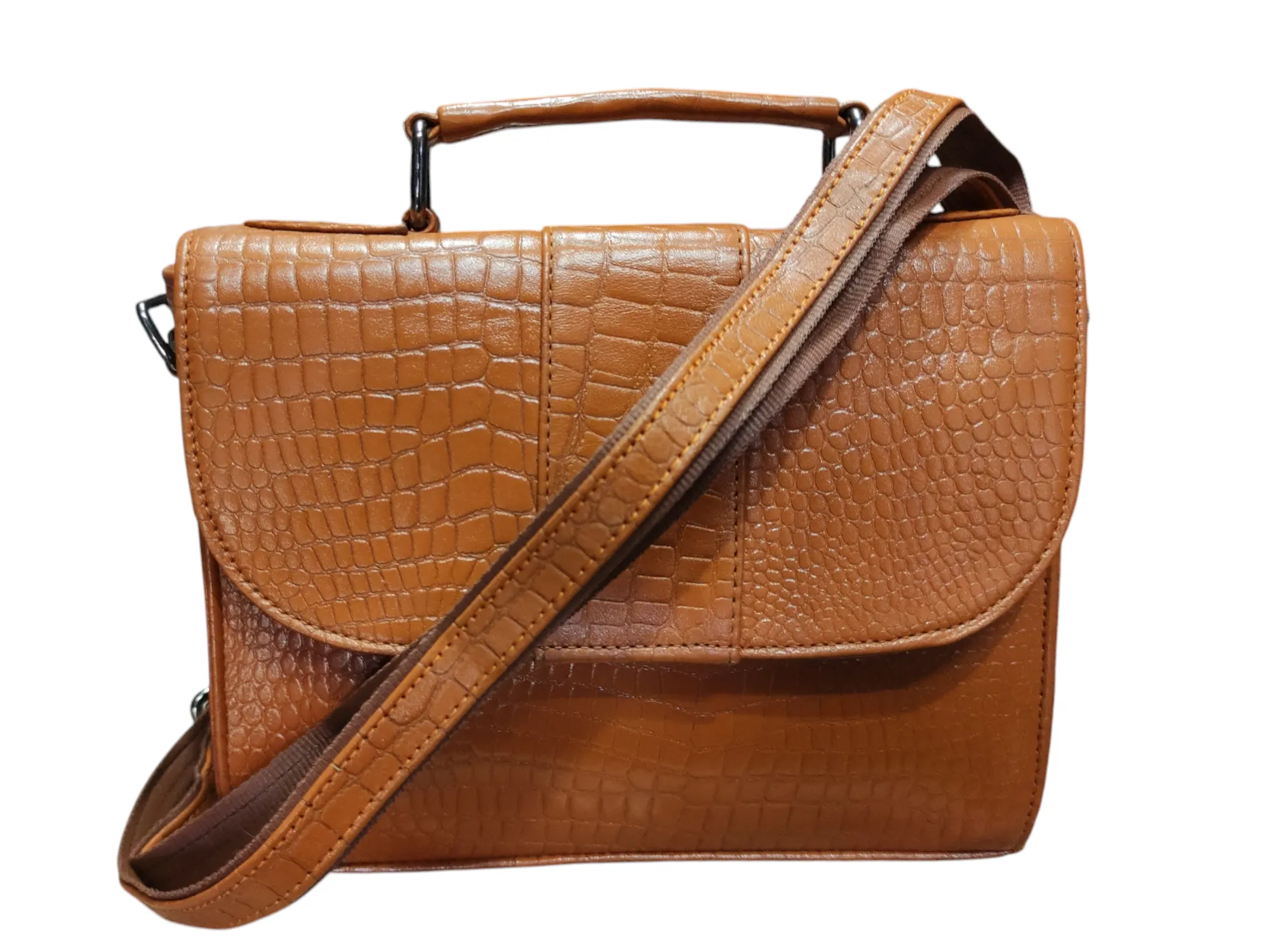 Tan Leather Hand Bag
