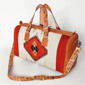 The Journey Matters Western Leather Weekender Duffel