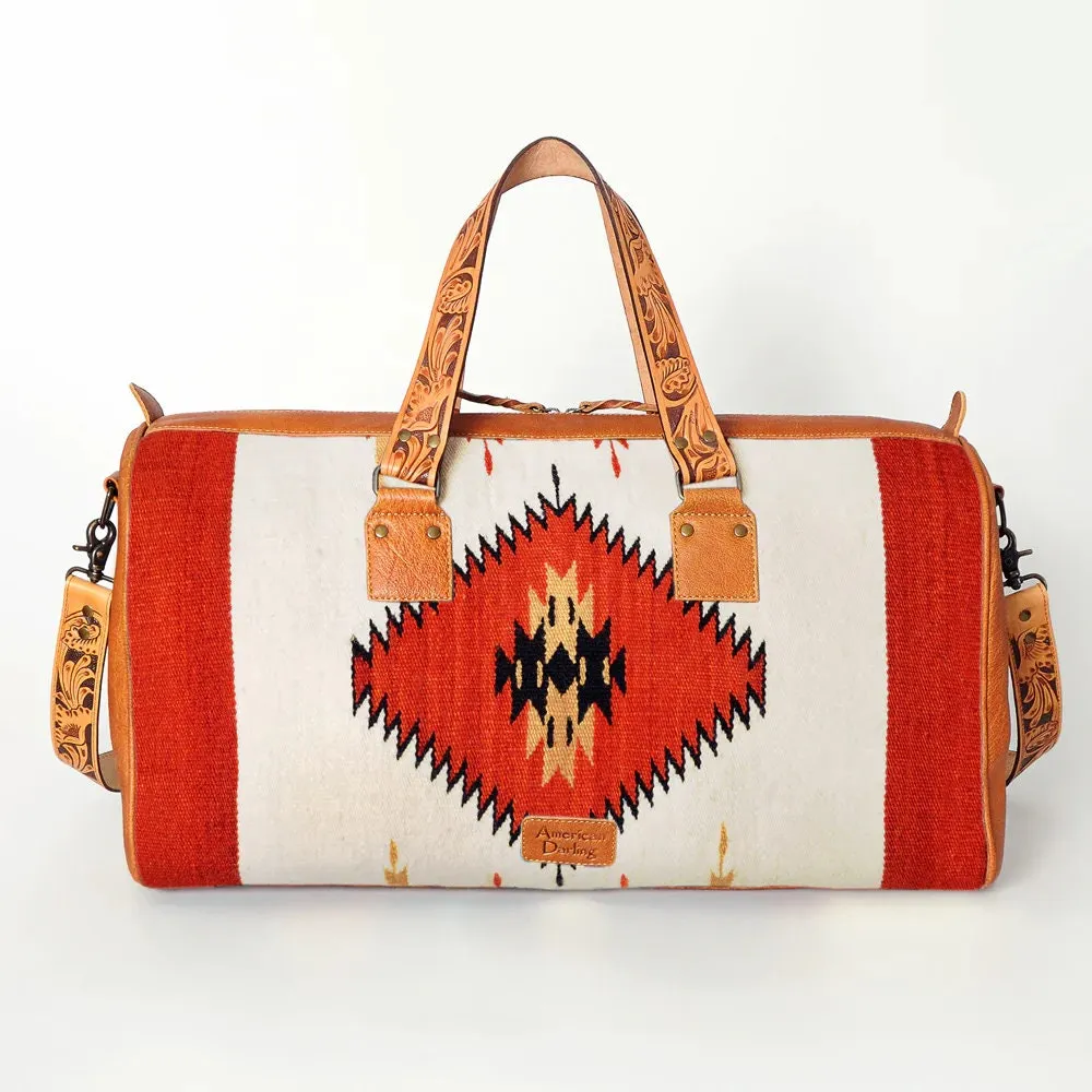 The Journey Matters Western Leather Weekender Duffel