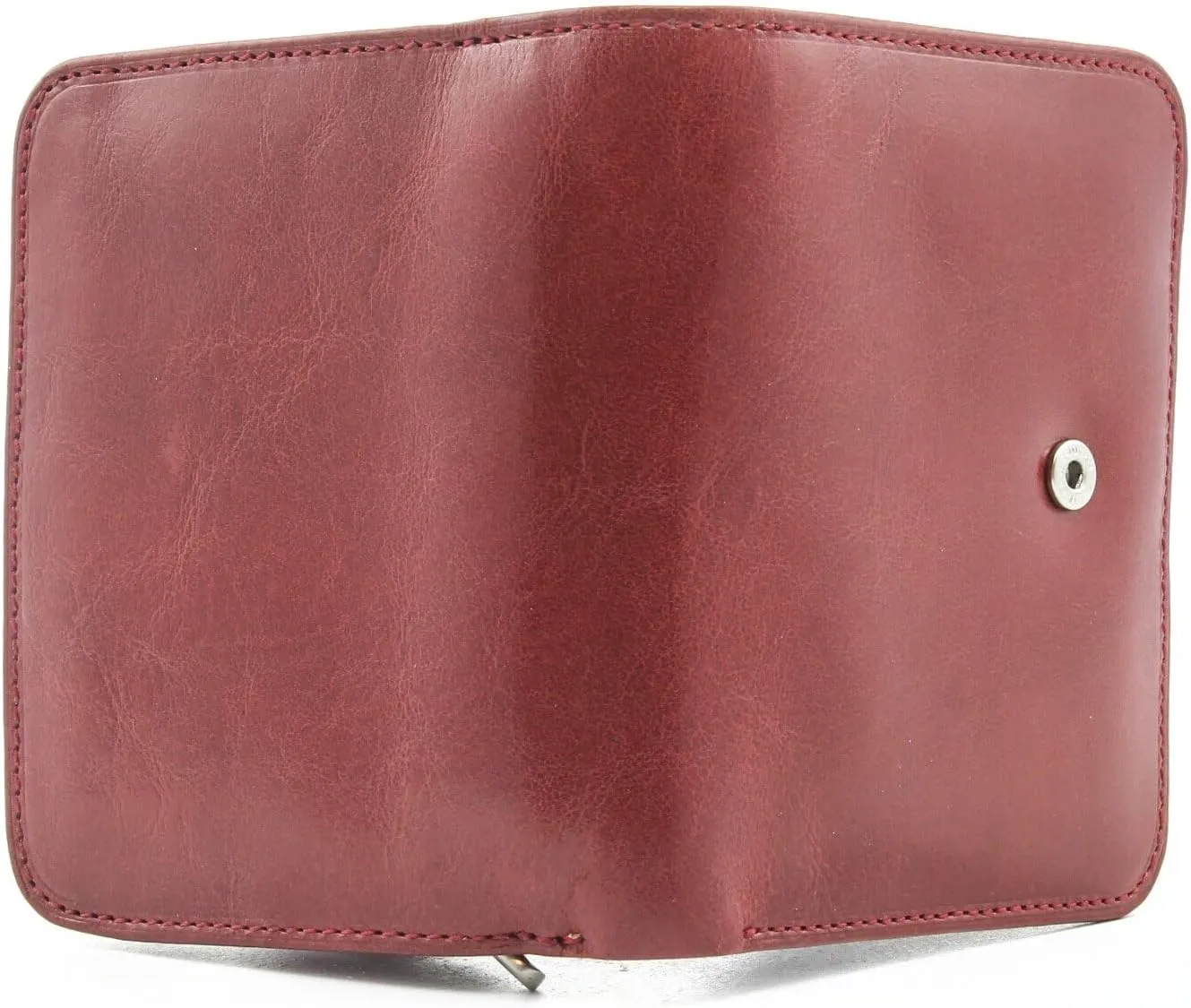 Tony Perotti Womens Italian Bull Leather Compact Clutch Credit Card Wallet with ID and Zippered Coin Pocket