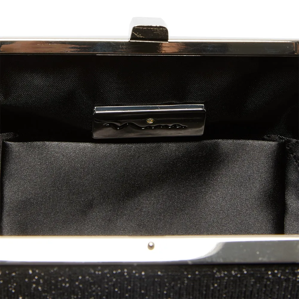 Winkle Handbag in Black Metallic